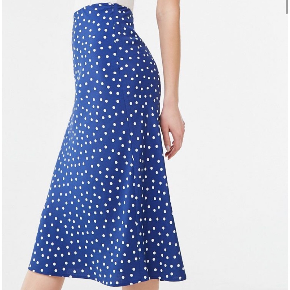 NWT Polka Dot Midi Skirt
